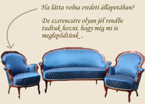 Kárpitozott bútorok felújítása, kárpitozása: Szijjártó és Fia Bt.